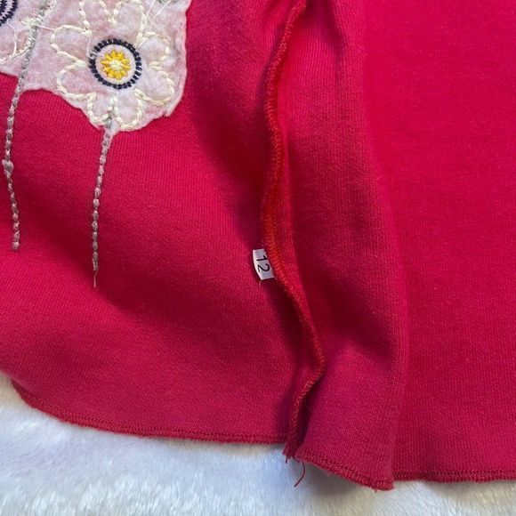 Vintage Mini Minis Long Sleeve Floral Embroidered Wrap Sweater Cardigan Size 3 - Picture 7 of 9